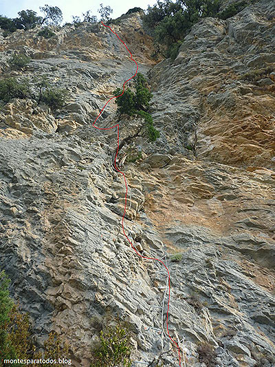 Muro principal del tercer tramo (© Montes para todos) 