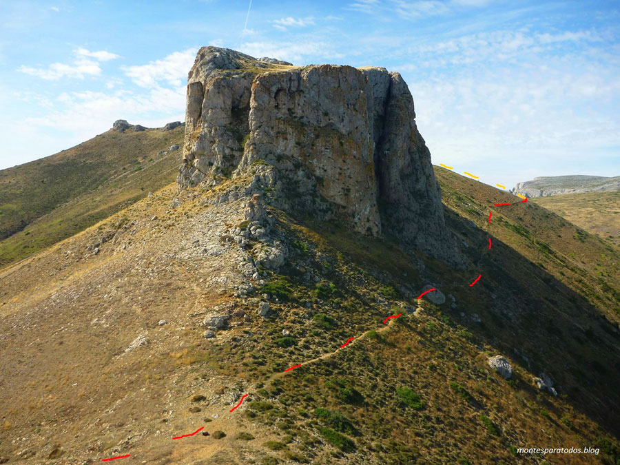 Peña de Herrera II desde la Peña III 