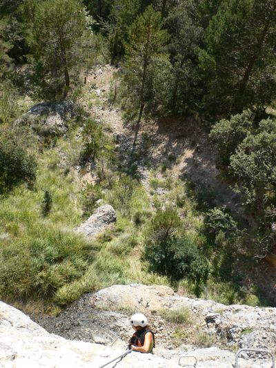 Inicio de la ferrata 