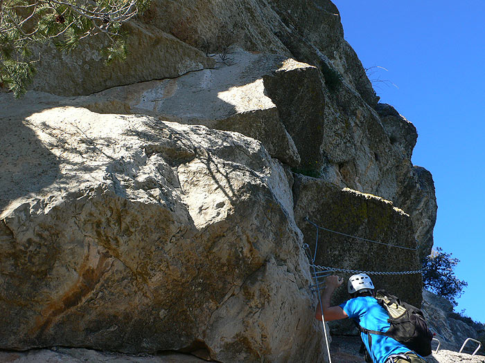 Entramos a la vía ferrata 