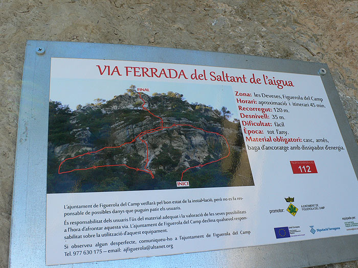 Croquis e información oficial de la vía 