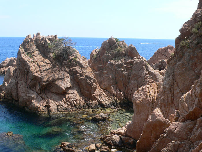 Vista atrás a la Cala del Molí 