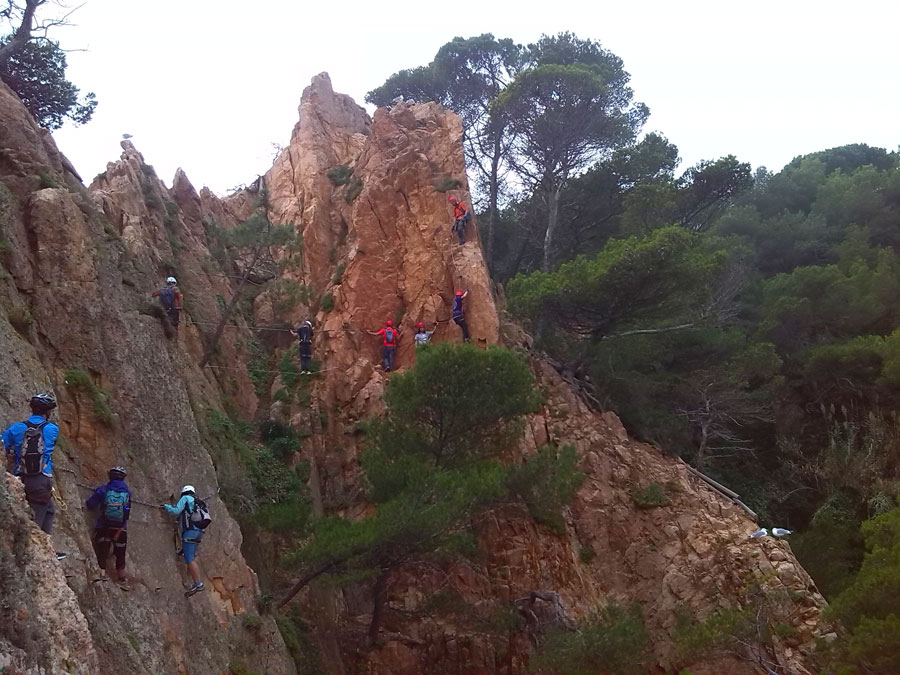Subiendo el espolón de salida 