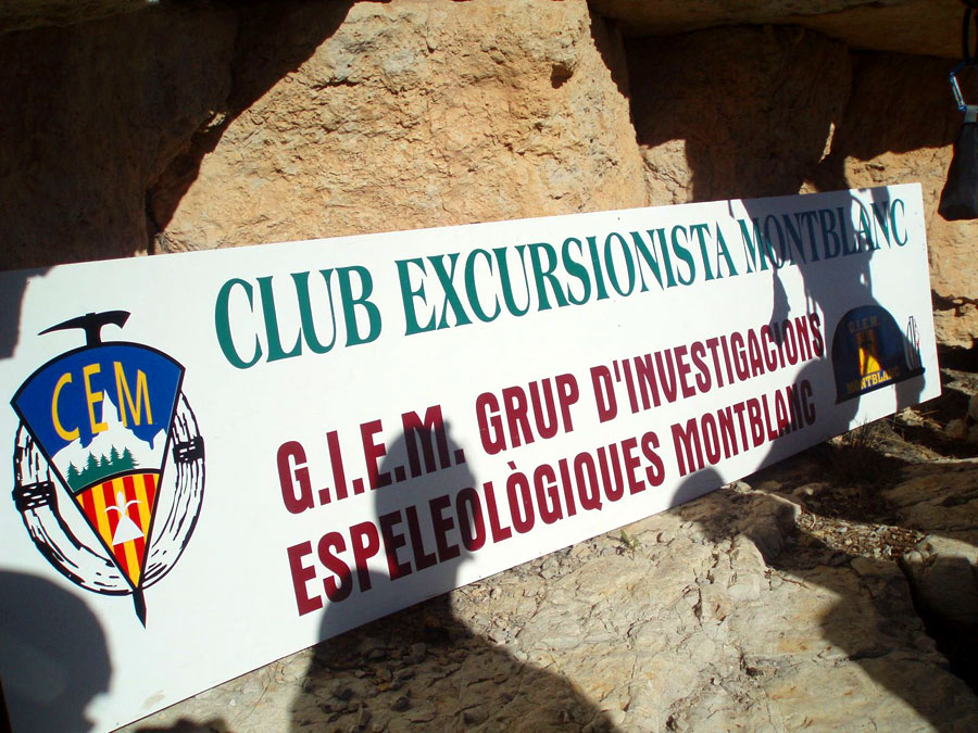 Cartel de los equipadores Club Excursionista Montblanc 