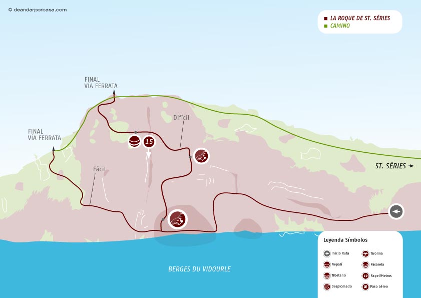 Croquis de la ruta 