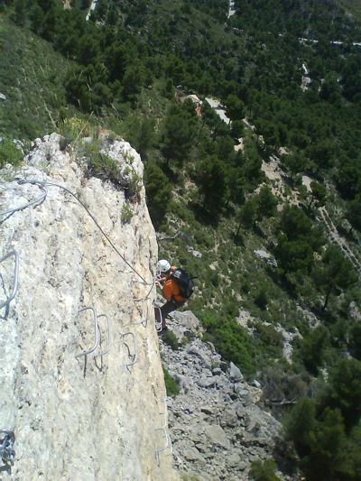 Vistas desde arriba del último paso 