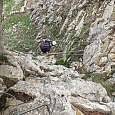 Puente tibetano para despedir la ferrata dels Cortals d·Encamp 