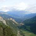 Vistas al gran valle del río la Durance 