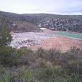 La zona abierta de explotación es decir donde se echa la basura 