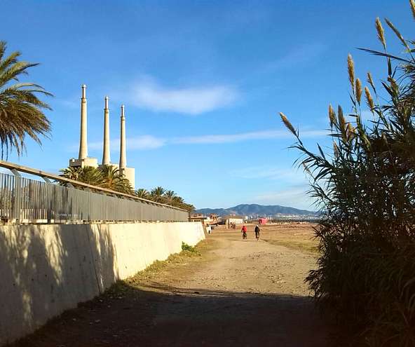 El paseo marítimo de Barcelona a Premià de Mar