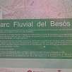 Señalización del Parc Fluvial del Besós / Ruta en Bici Ronda Verda de Barcelona. Vuelta completa 