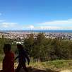 Barcelona desde el Passeig de les Aigües / Ruta en Bici La carretera de les Aigües desde Torre Baró a Sant Pere Màrtir 
