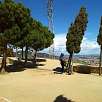 Aprovechamos la fuente de agua potable del mirador dels Xiprers / Ruta en Bici La carretera de les Aigües desde Torre Baró a Sant Pere Màrtir 