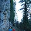 Flanqueo bajo las paredes de la Caixa / La Caixa de Valderrobres 