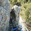 Sector más vertical equipado con cuerda / La Caixa de Valderrobres 