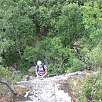 Descendemos para finalizar la vía ferrata / Feixa del Colom 