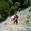 Saliendo del tramo expuesto / Roc de la Coma d