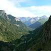 Vistas a Gavarnie desde la ferrata / Chaos de Coumély 