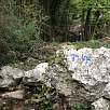 Indicadores azules VF a la vía ferrata / El Risco 