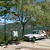 Parking y panel con las rutas de la zona / El Graell de Cal Pigot 
