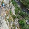 Escaladores descansando junto a la Truyère - seguimos subiendo- / Malzieu 