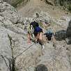 Cable de acero que facilita la subida / Pedraforca | Cima del Calderer 