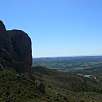 Vista atrás hacia la Cueva Calva y el sendero donde aparcamos / Peña Rueba 