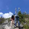 Final de la vía en la cima de Poingt Ravier / Poingt Ravier 