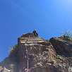 Mini desplomes muy bien equipados al inicio de la vía ferrata / Roca de la Creu | Castell de Segura 