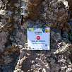 Cartel del final de la vía ferrata / Roca de la Creu | Castell de Segura 
