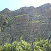 La ferrata sube por la canal visible a la izquierda de la foto / Riglos | Cubilillo os Fils 