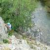 El río Le Tarnon en el primer tramo de la vía ferrata / Rousses 