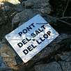 Cartel Pont del Salt del Llop / Gorges de Salenys 