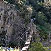La pasarela desde el final de la vía ferrata / Gorges de Salenys 