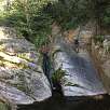 Subiendo junto a un pequeño salto de agua / Gorges de Salenys 