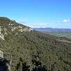 Vistas del risco desde la primera faja de la vía ferrata / Saltant de l