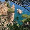 Vista del espolón desplomado / Cala del Molí 