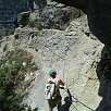 Paso equipado en la cornisa que rodea el Puig de la Força / Tavertet 