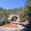 Cruzando el pont de Solell / Torrent dels Abadals 