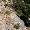 Desvío - izquierda hacia el Torrent de les Grutes y Coll de Porc - - derecha hacia la Cova de l`Arcada y regreso al coche - / Torrent del Lloro 