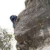 Subiendo por la parte media de la vía ferrata / Turó del Marqués 