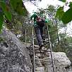 Descendiendo la escalera de regreso / Turó del Marqués 