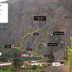 Croquis de la vía ferrata / Valle Sagrado 