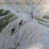 De regreso descendiendo la escalera / Ruta a pie Badlands | Notch Trail 