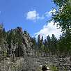 Nos abrimos paso entre árboles caídos / Ruta a pie Black Hills | Harney Peak | Cathedral Spires 