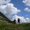 En el valle de Campcardós superado el techo del camino: La Portella Blanca (2.519 m.) / Ruta a pie Camí dels Bons Homes 