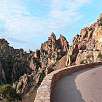 Espectaculares formaciones desde la D81
 / Ruta a pie Les Calanques de Piana 