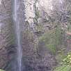 Lago donde termina el salto de agua / Ruta a pie Catarata Gocta 