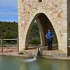 Salida de agua de las Balsas de Basacol / Ruta a pie El Ciervo de Chimiachas 