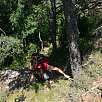 Trepada de salida equipada con una cuerda hasta la cima de los riscos / Ruta a pie Cingles de Malanyeu 